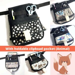nurse bag clipboad pocket animal