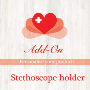 Add-on stethoscope holder